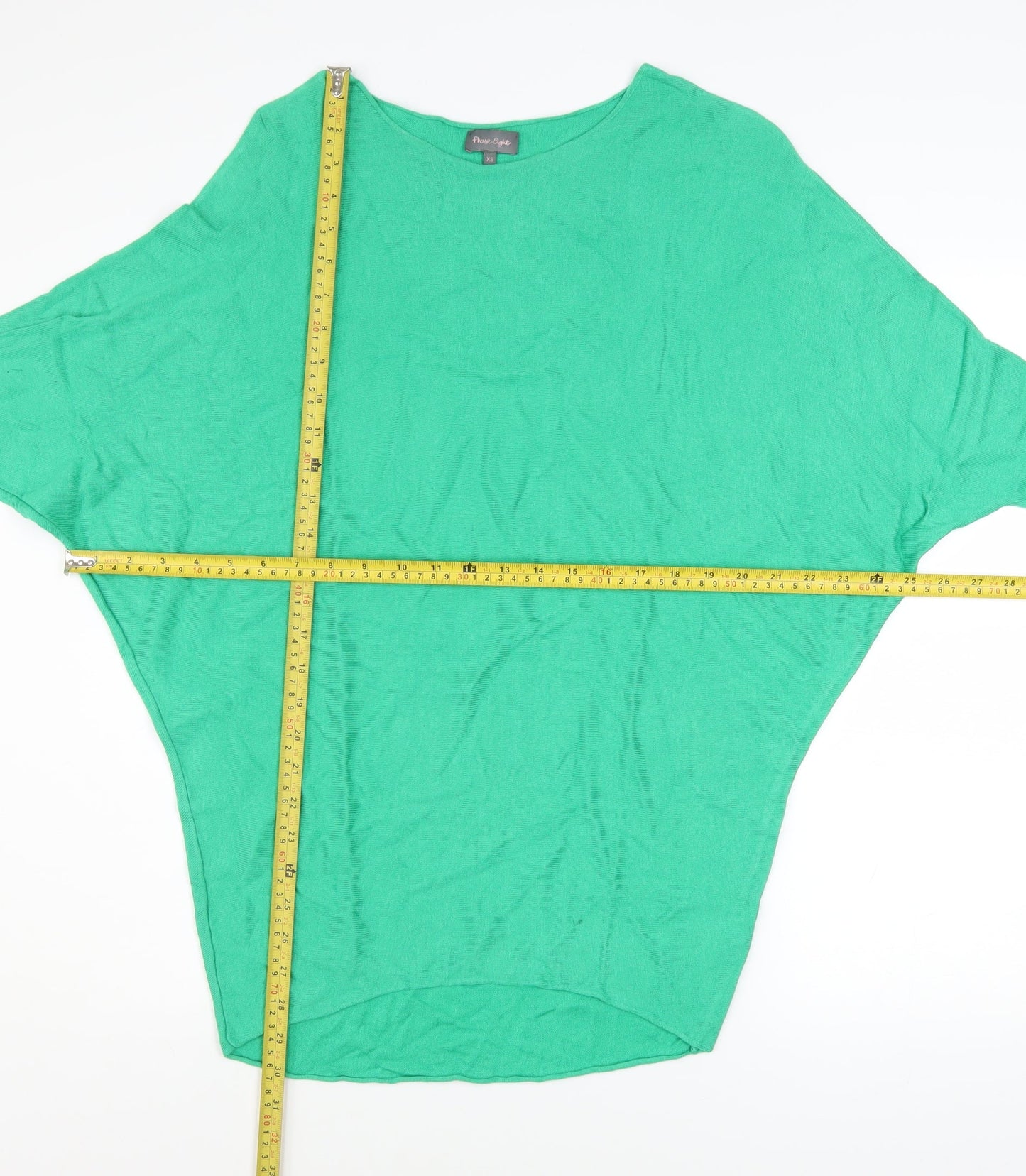 Phase Eight Women's Green Batwing Knit Jumper Size XS