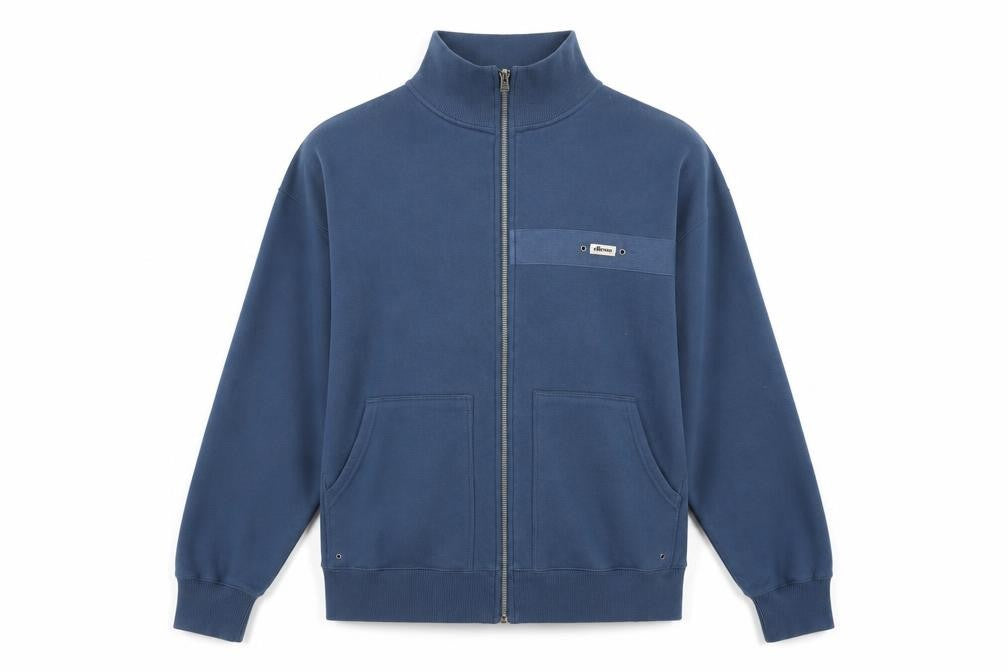 Ellesse Mens Blue L Track Jacket Size L Full Zip Logo Retro Style