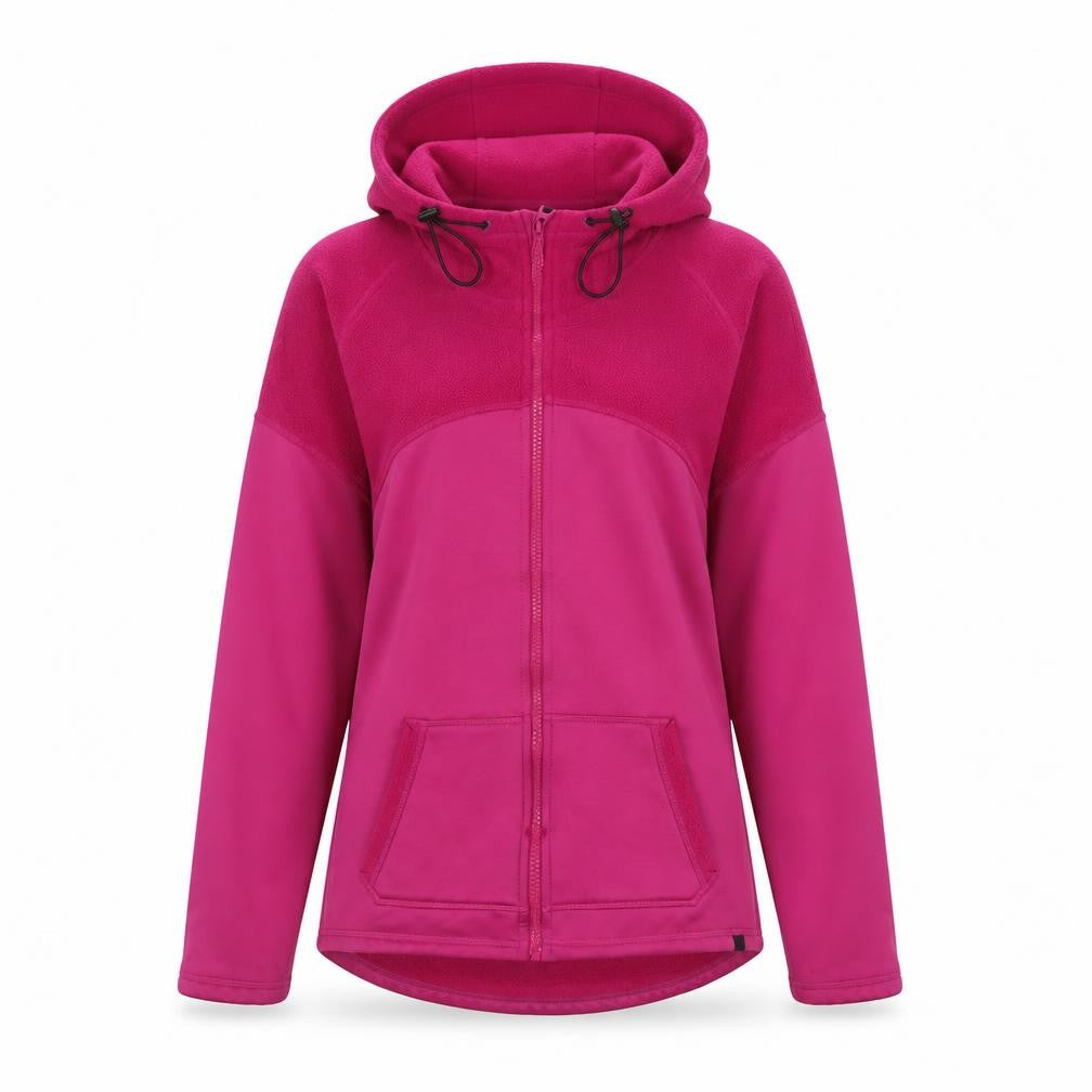 George Women’s Pink Softshell Fleece Hooded Jacket Size 14