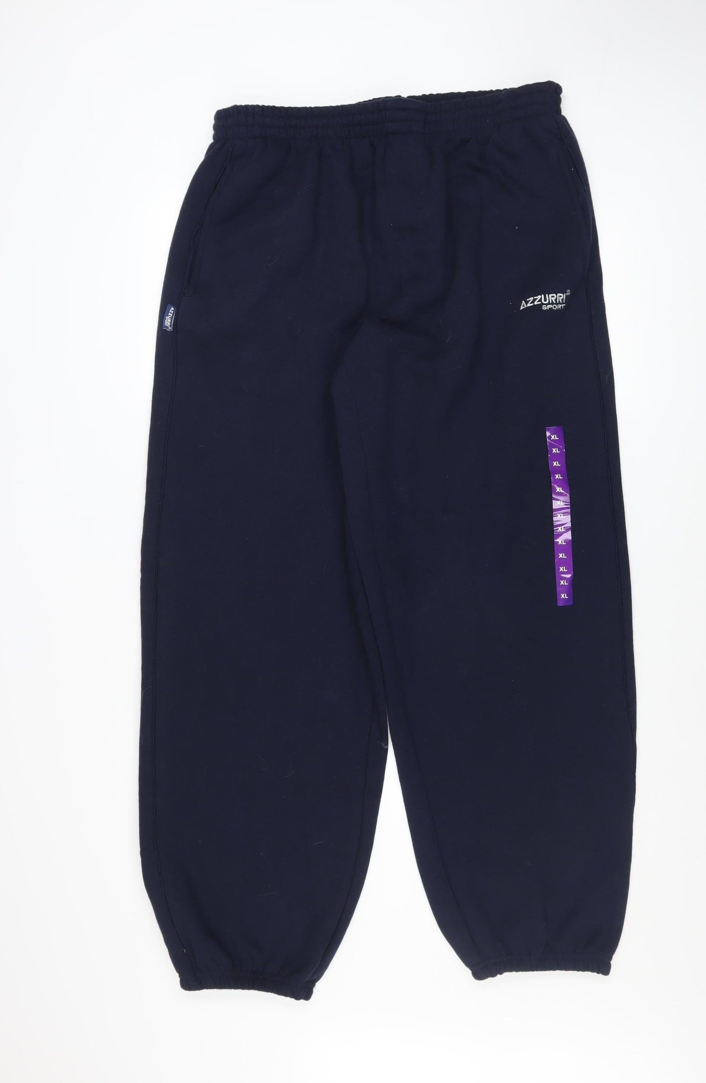 Azzurri Sport Men's Blue XL Fleece Sweatpants Activewear Trousers