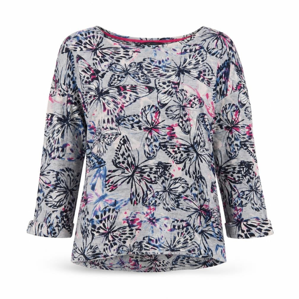 Marks and Spencer Womens Multicoloured Butterfly Jersey Jumper Size 10