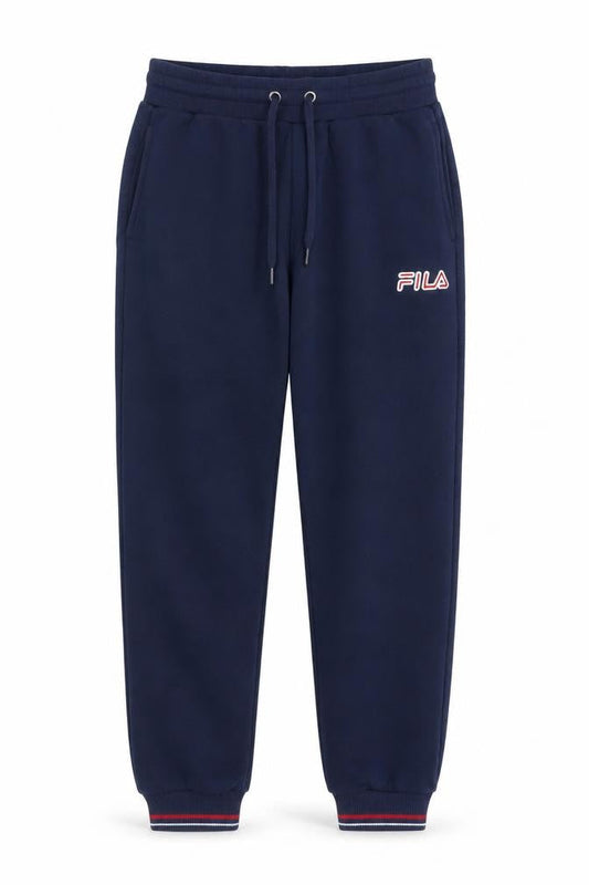 FILA Men’s Blue Jogger Trousers M Elastic Waist Fleece Comfort