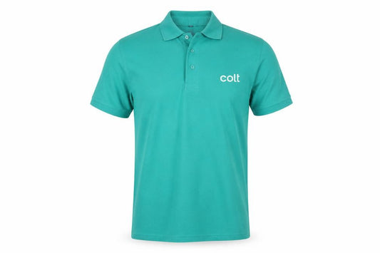 Henbury Men’s Green Polo Shirt M Regular Fit Lightweight Workwear