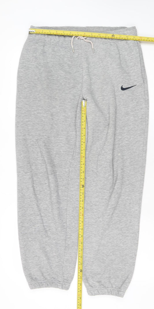 Nike Men's Grey Small Joggers Sweatpants with Elastic Waist