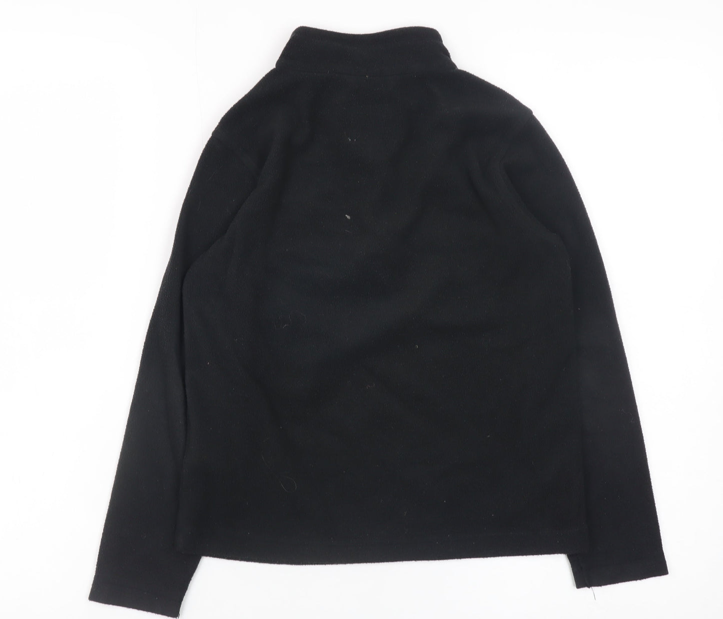 Regatta Boys Black Fleece 1/4 Zip Outdoor Pullover Sweatshirt 9-10 Years