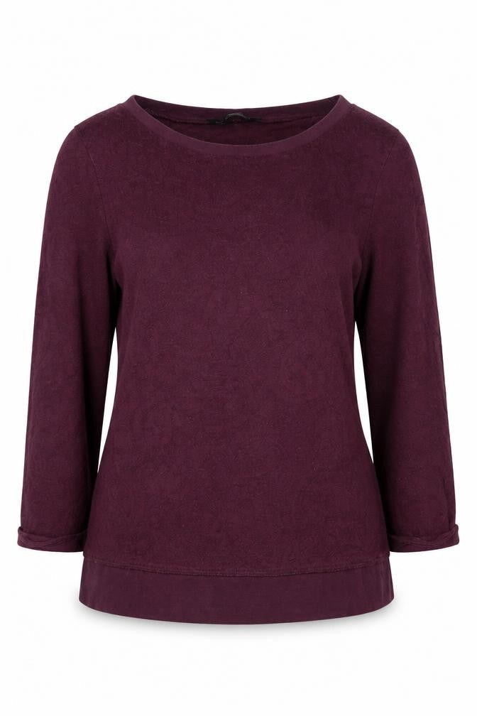 Dorothy Perkins Womens Purple Lace Blouse Size 8 UK 3/4 Sleeve Top