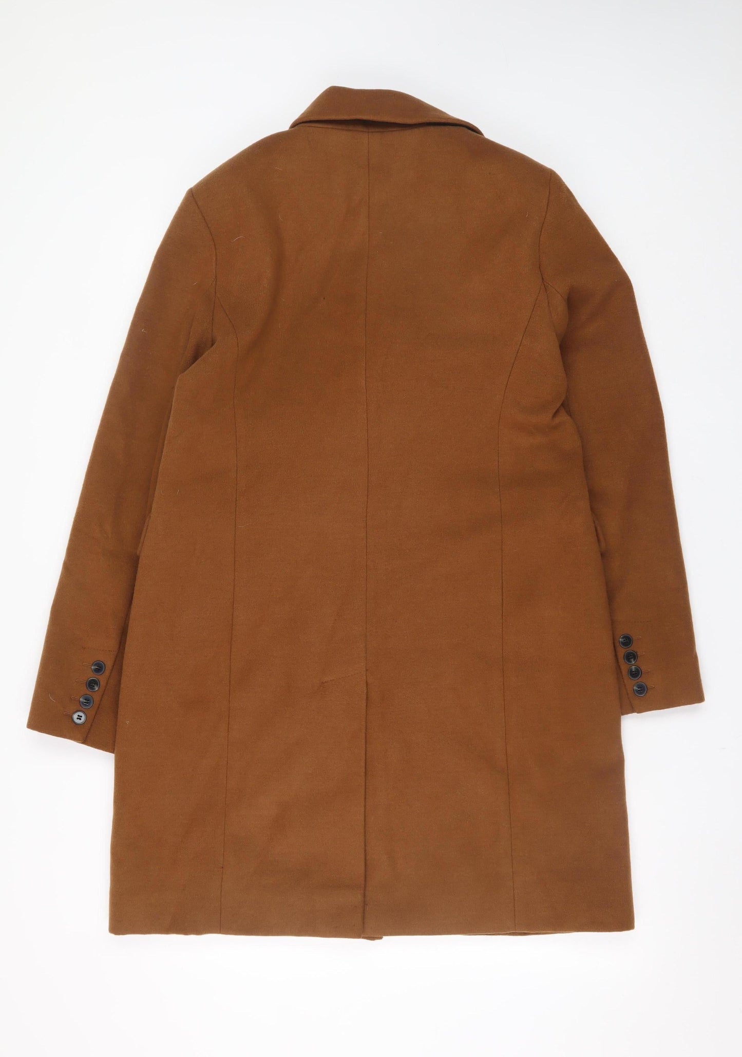 Warehouse Women’s Brown Mid-Length Overcoat Size 12