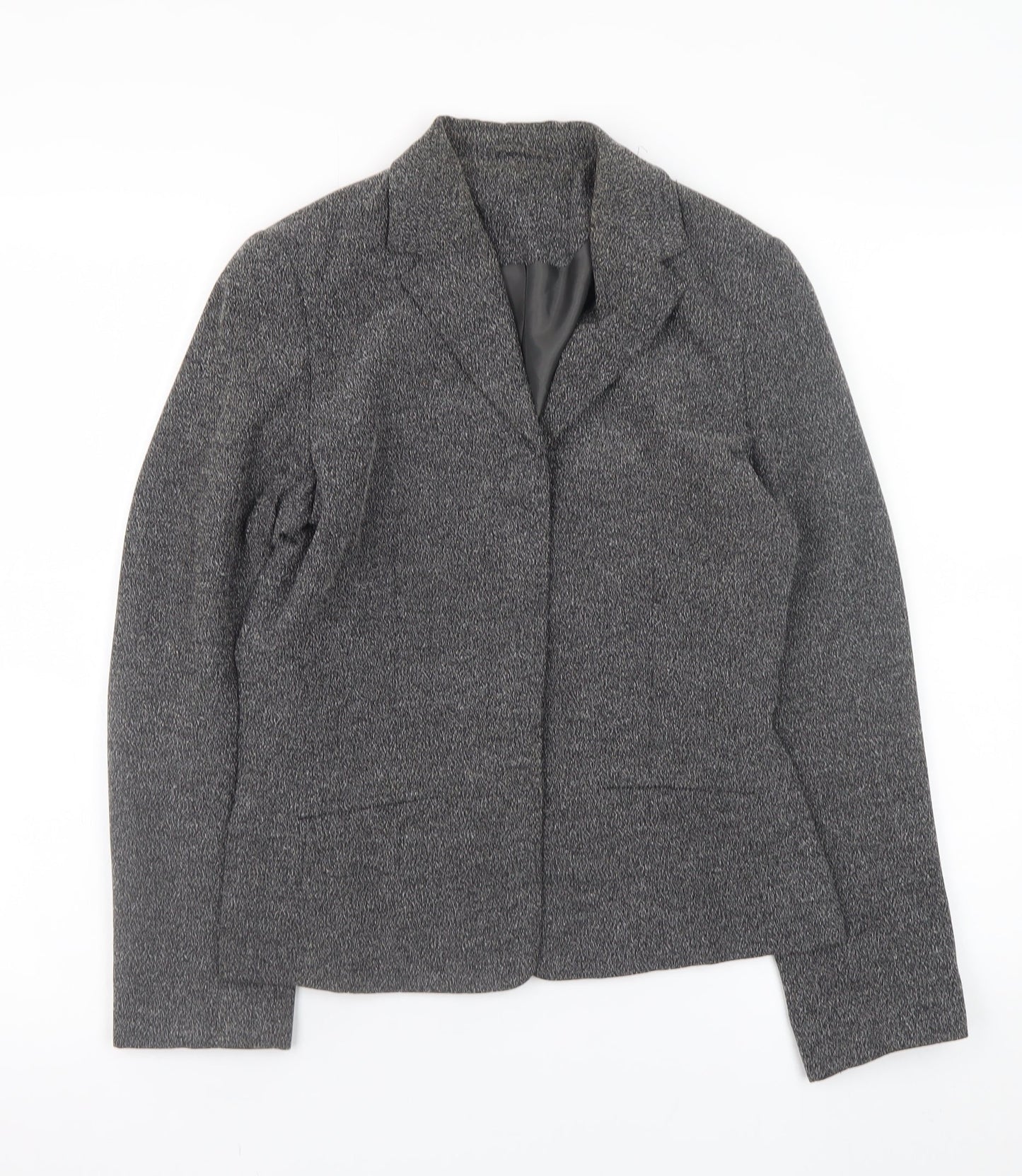 Principles Petite Women’s Grey Tweed Blazer Jacket Size 8
