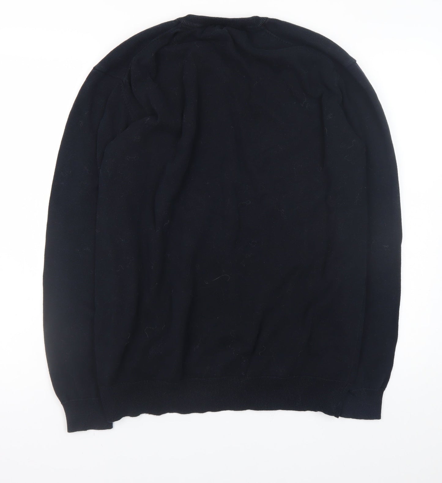 Kangol Men’s Black 2XL V-Neck Cotton Pullover Jumper