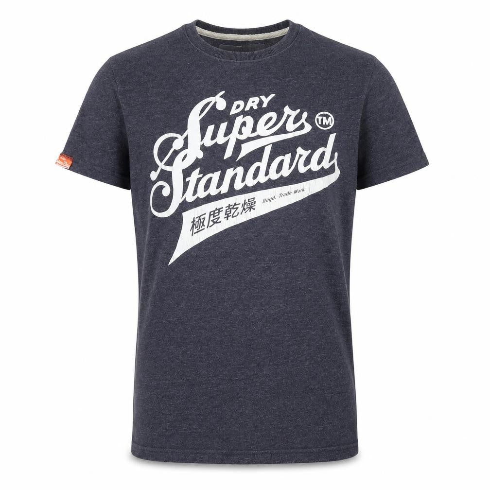 Superdry Men's Blue Graphic Print Crew Neck Short Sleeve T-Shirt S