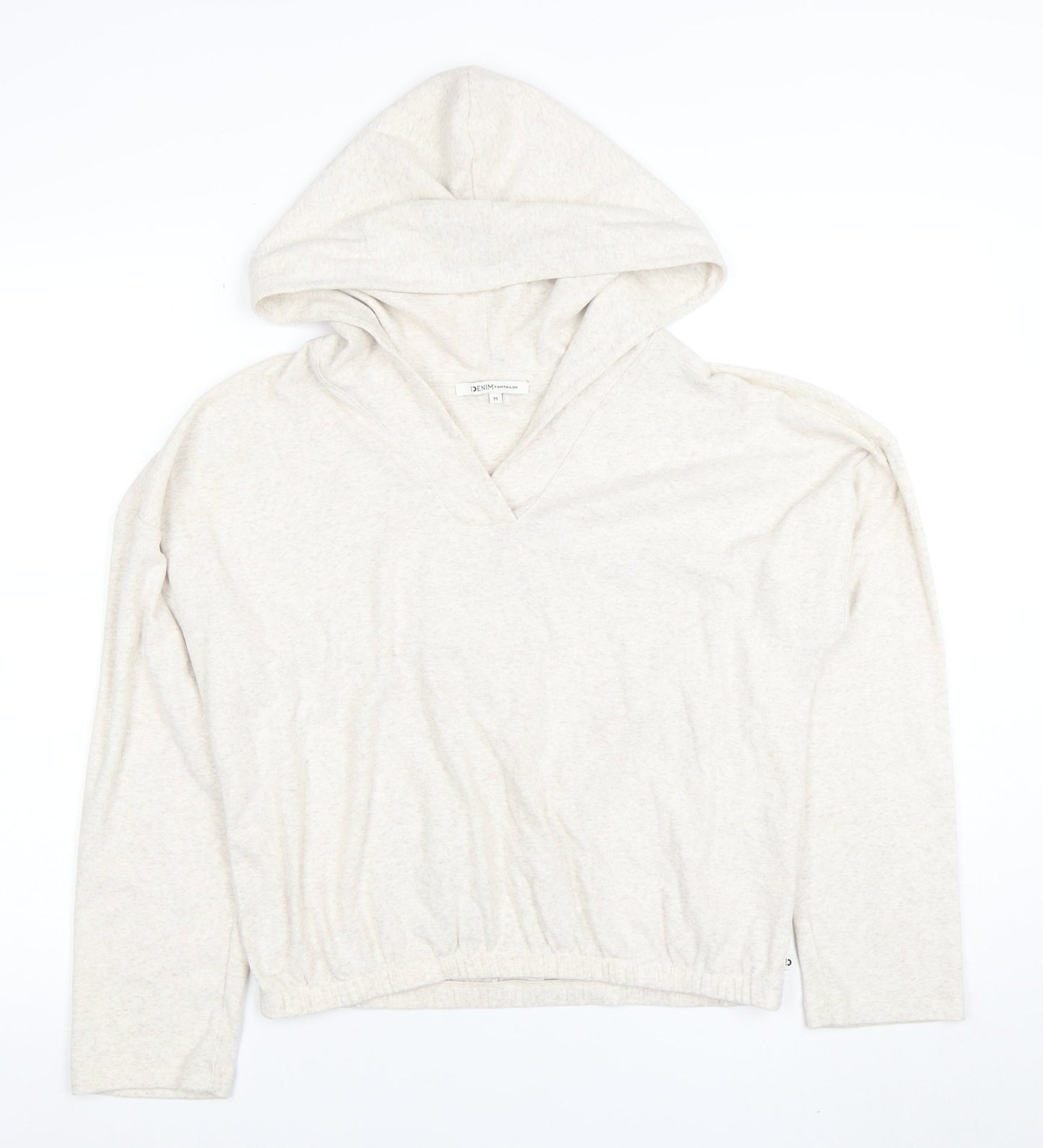 Tom Tailor Denim Women's Beige Hooded Pullover Hoodie Size 12