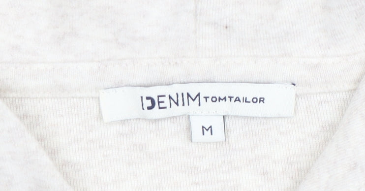Tom Tailor Denim Women's Beige Hooded Pullover Hoodie Size 12
