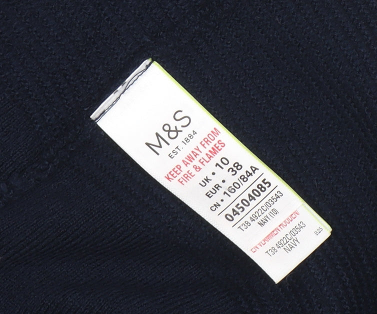 Marks and Spencer Womens Blue Open Front Knit Cardigan UK 10