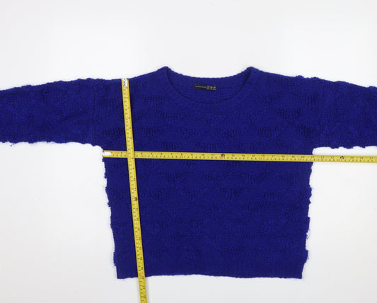 Atmosphere Women's Blue Acrylic Knit Jumper Size 12