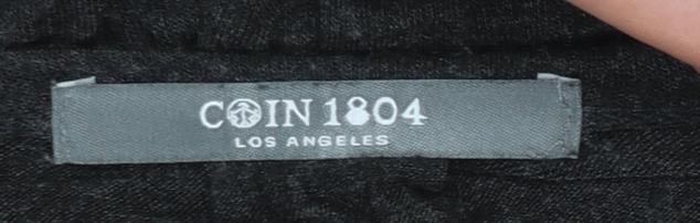 Coin 1804 Women's Black Long Sleeve Tunic Top Size M