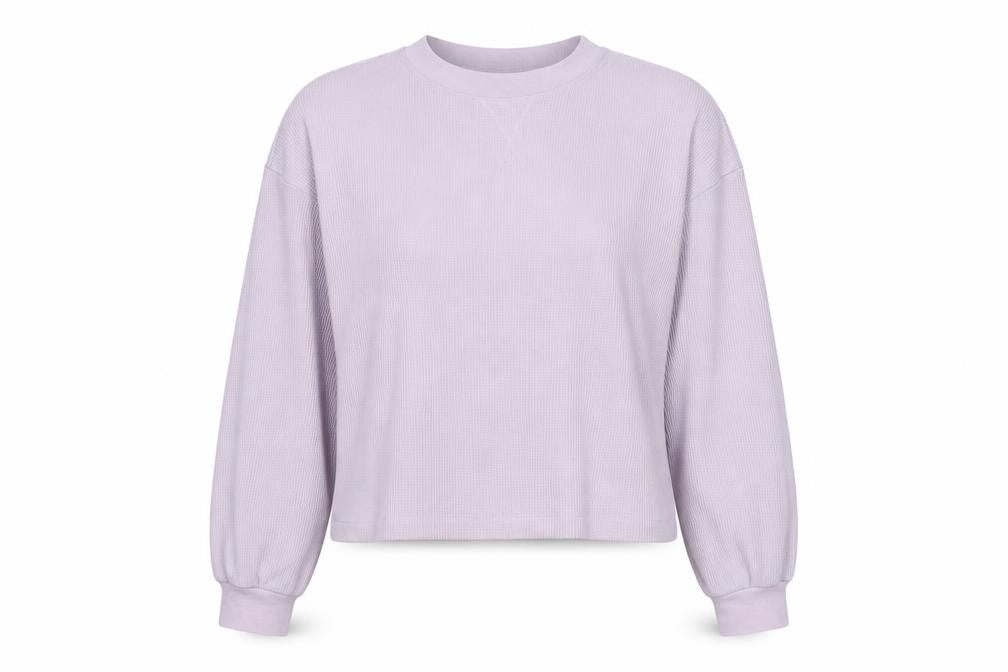 H&M Women’s Lilac Crew Neck Long Sleeve Pullover Sweatshirt Size S