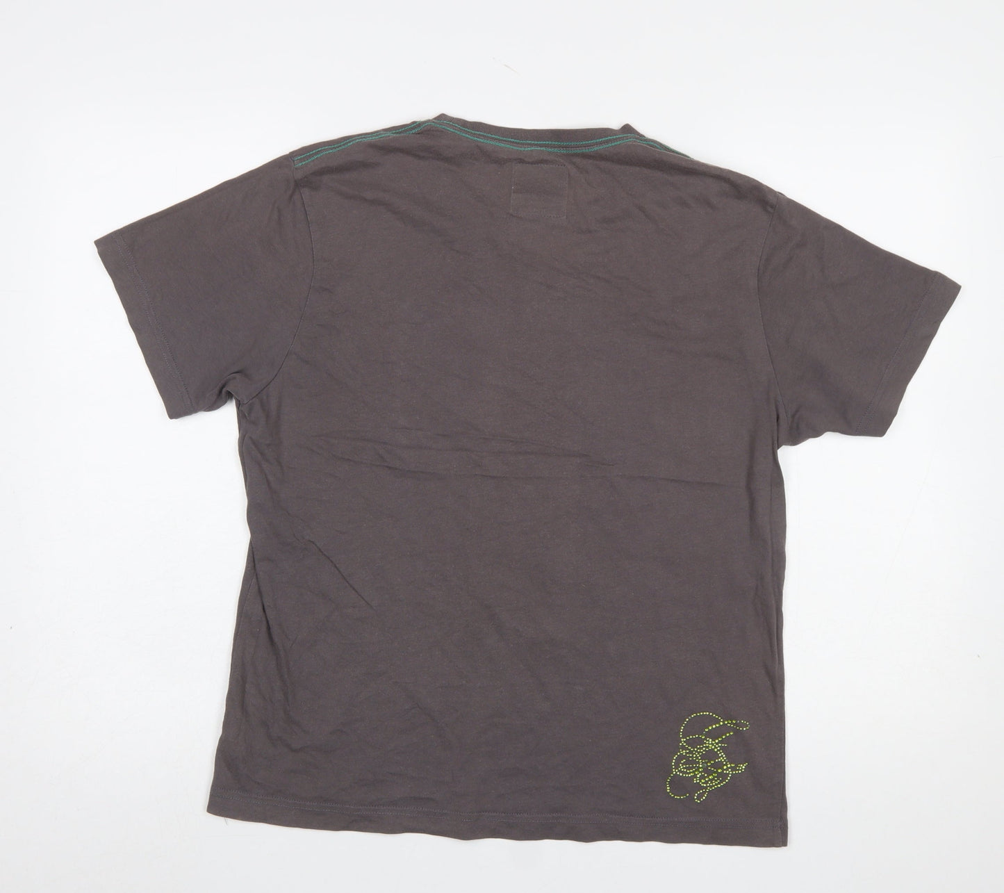 Gifted Heroes Unisex Grey Cotton Graphic T-Shirt M