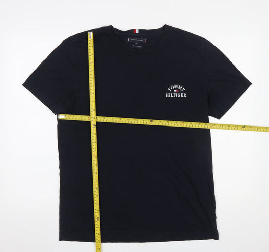 Tommy Hilfiger Men's Blue XL Organic Cotton Crew Neck T-Shirt