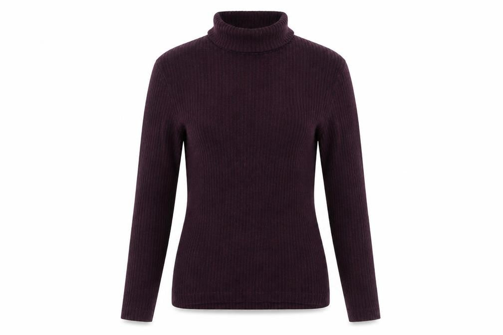 River Island Women’s Purple Roll Neck Knit Long Sleeve Top Size S