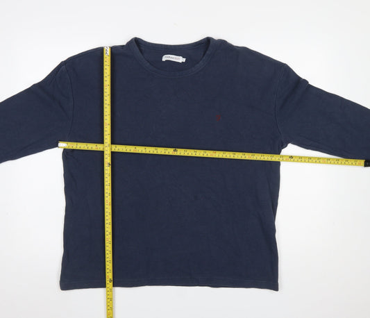 Farah 1920 Men's Blue Long Sleeve Crew Neck Pullover Sweatshirt L