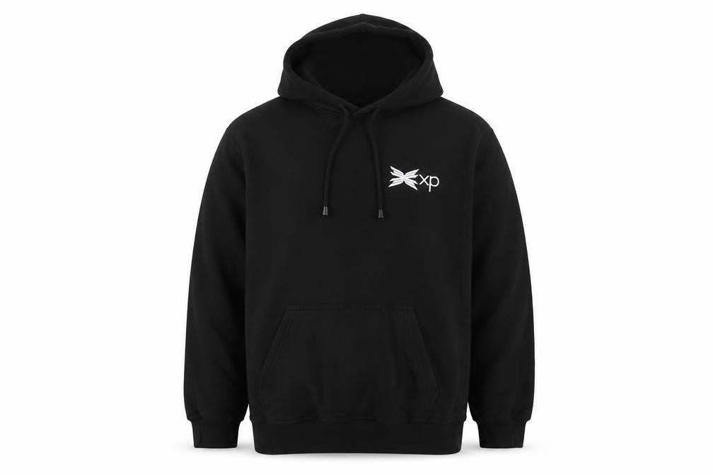 Square One Men's Black XL Pullover Hoodie Embroidered Logo Fleece