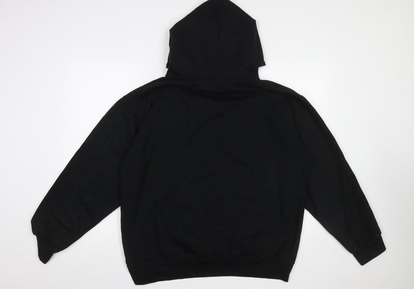 Square One Men's Black XL Pullover Hoodie Embroidered Logo Fleece