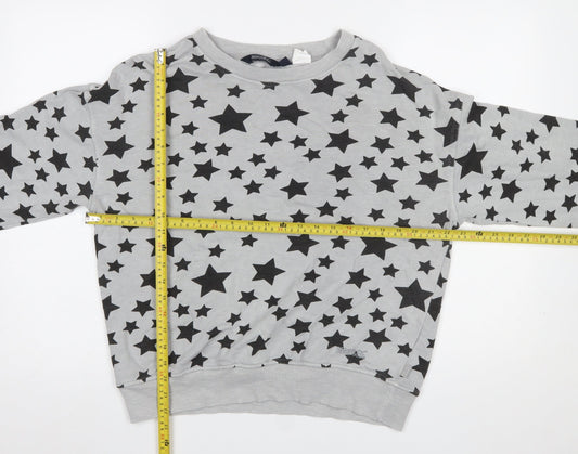 Regatta Great Outdoors Women's Grey Star Print Cotton Sweatshirt UK 10