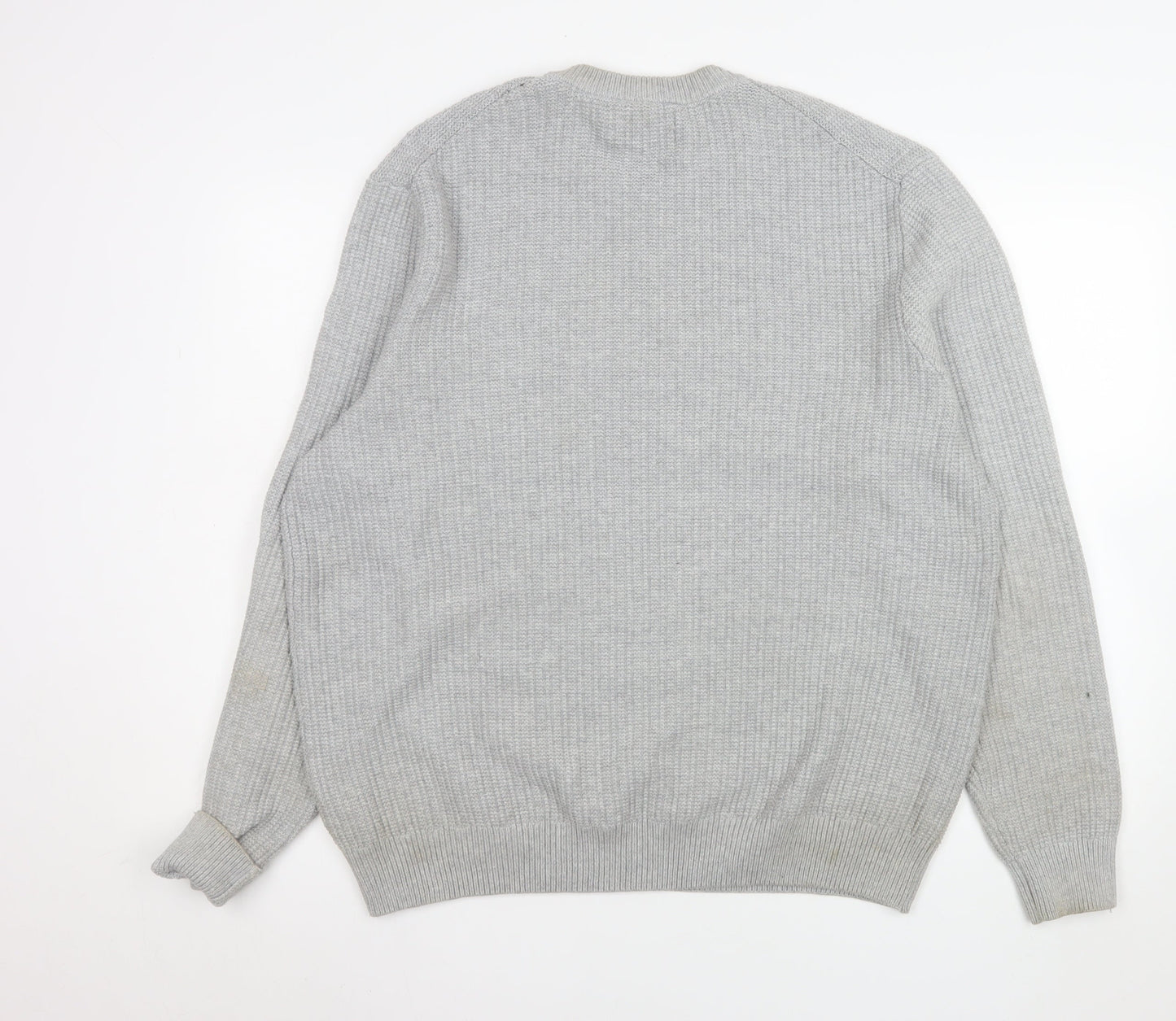 Marks and Spencer Mens Grey XL Crew Neck Knit Jumper