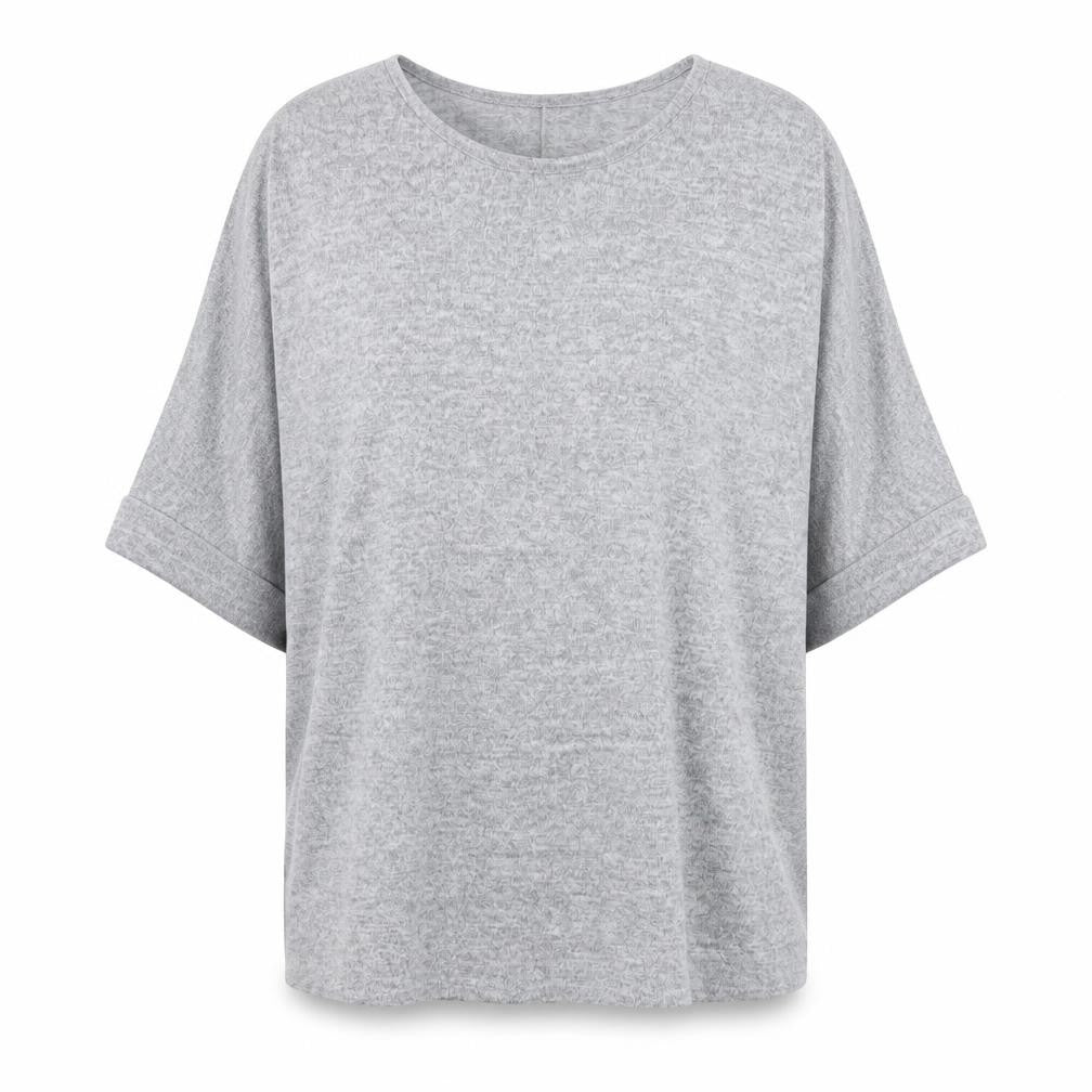 Studio Women’s Grey Relaxed Fit Jersey T-Shirt Size 12