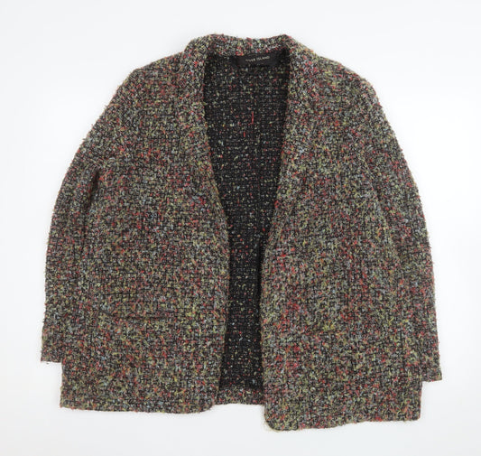 River Island Women's Multicoloured Bouclé Blazer Jacket UK 14 Classic Fit