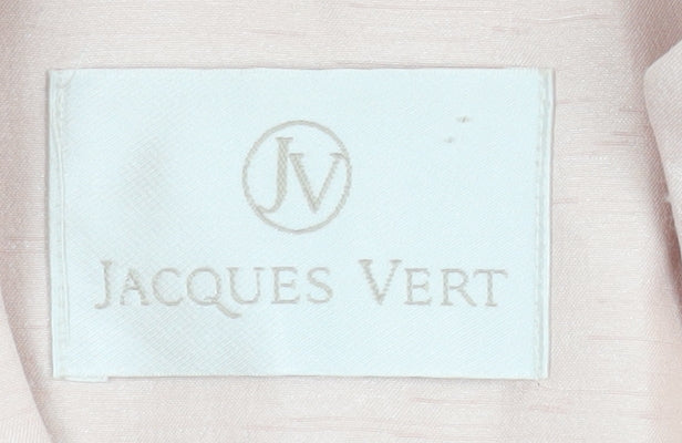 Jacques Vert Women Pink Size 14 Shawl Collar Single Breasted Jacket