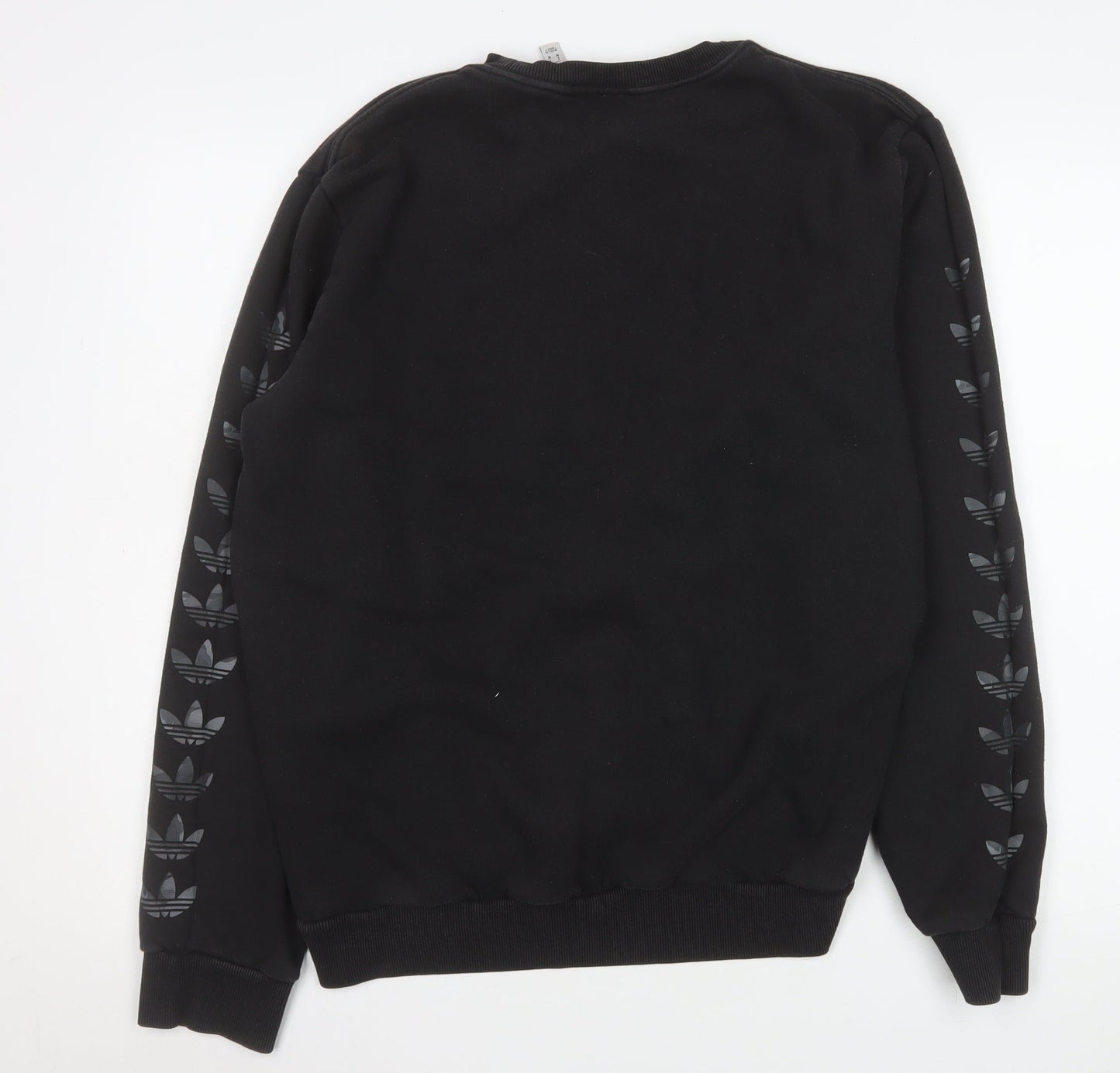 Adidas Mens Black Crew Neck Sweatshirt L Sports Pullover