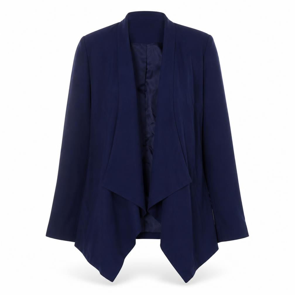 Gok Wan for TU Women Blue Regular Fit Draped Blazer Size 14