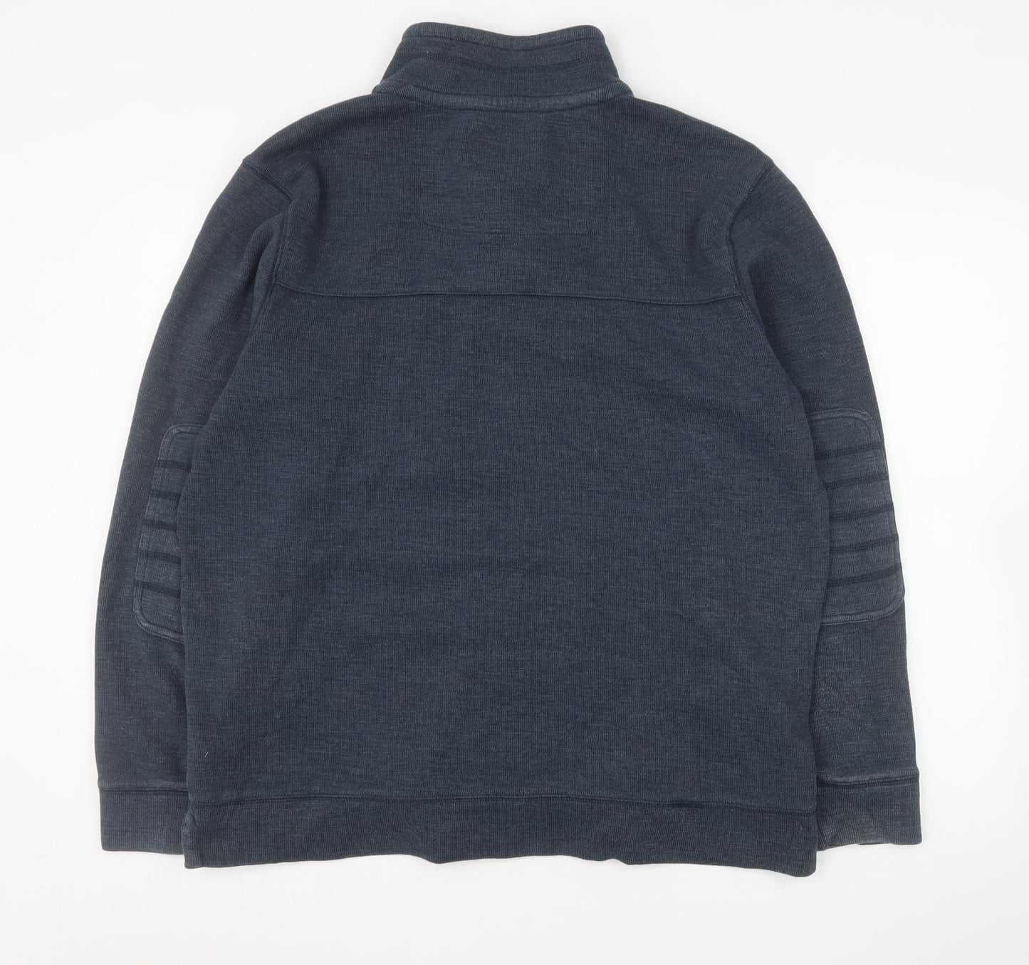Marks and Spencer Men’s Blue 1/2 Zip Knit Sweatshirt Large