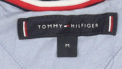 Tommy Hilfiger Men Blue Cotton Regular Fit Short Sleeve T-Shirt M