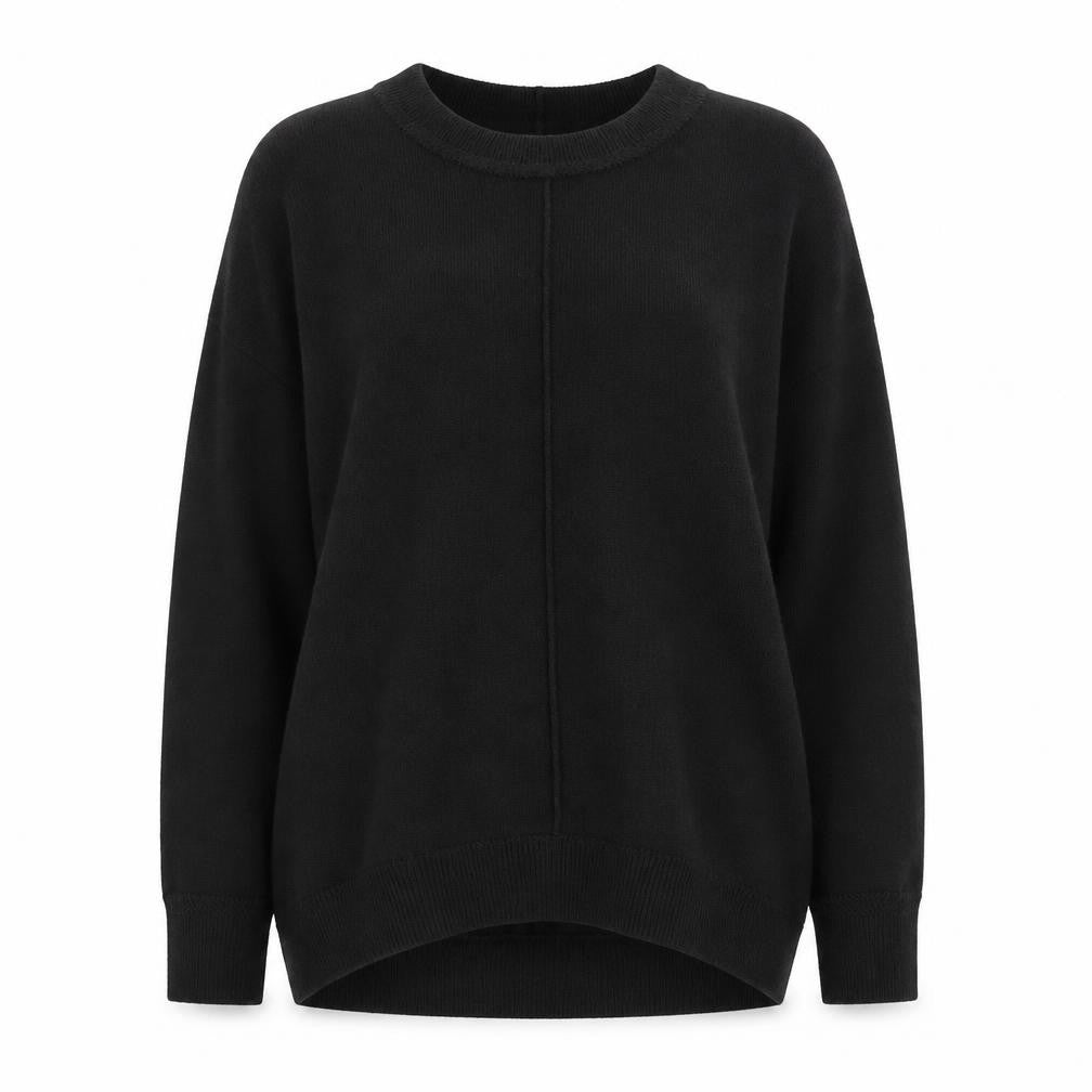 Next Women's Black XS Acrylic Crew Neck Long Sleeve Jumper