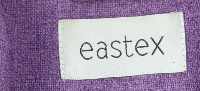 Eastex Womens Purple Size 16 Classic Lined Blazer Jacket