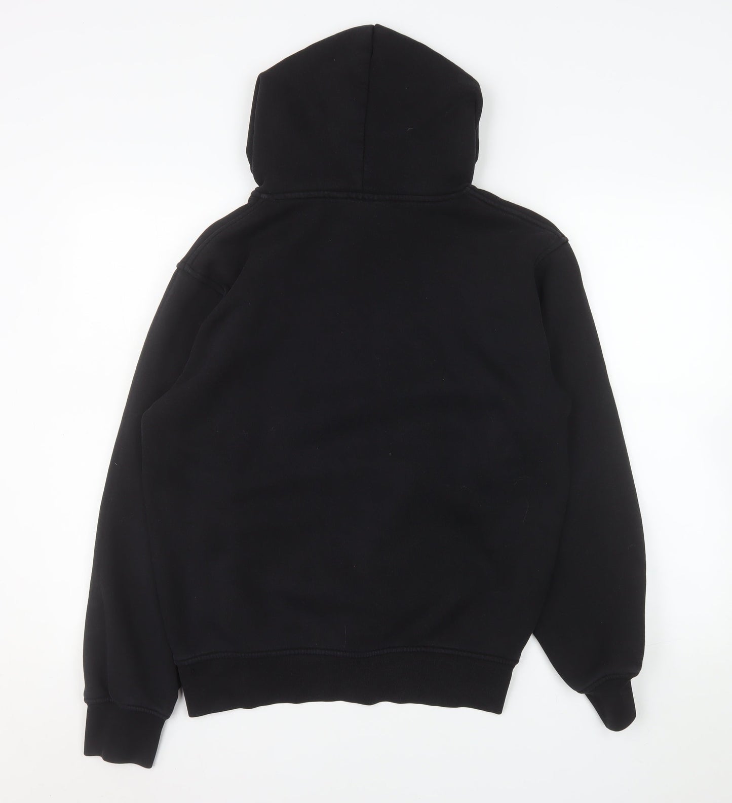 NICCE Mens Black Pullover Hoodie Fleece Logo M Regular Fit