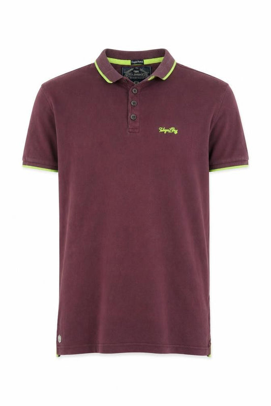 Tokyo Laundry Men's Purple Collared Cotton Polo Shirt Size M
