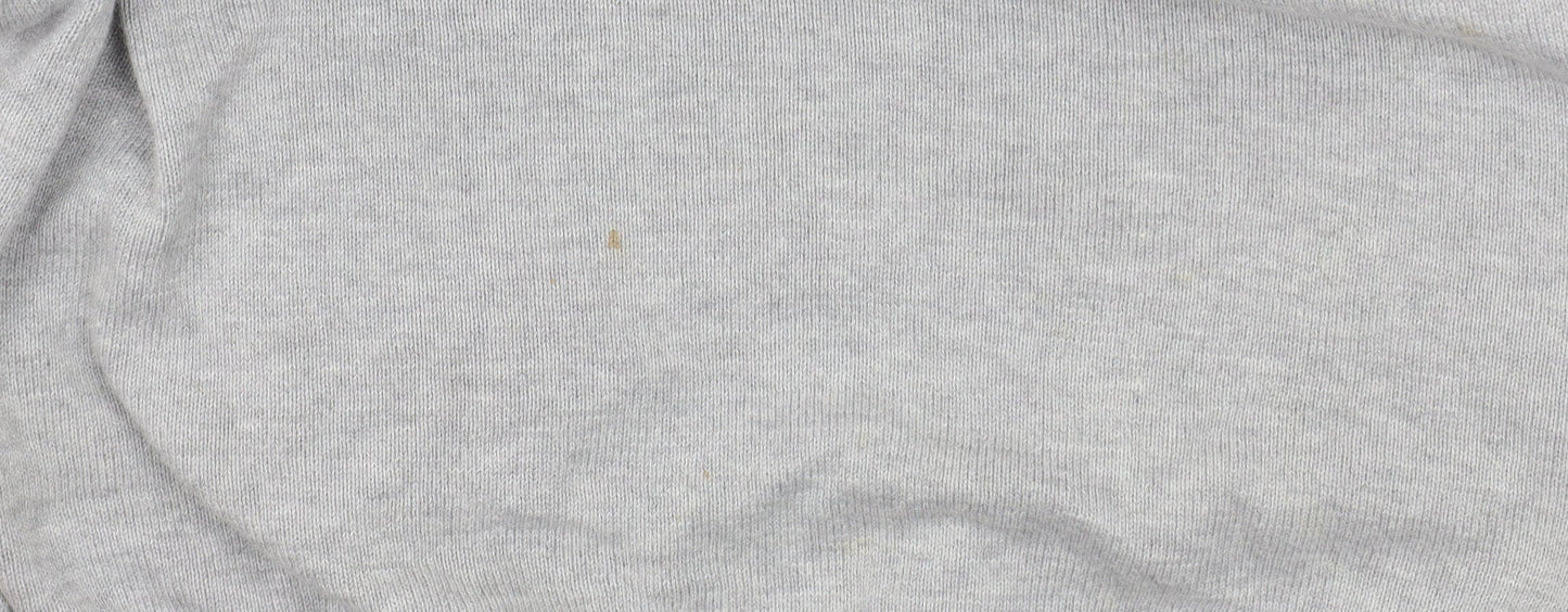 ASOS DESIGN Mens Grey Knit Pullover Hoodie Size S Regular Fit