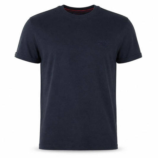 Superdry Men's Blue Organic Cotton Crew Neck T-Shirt Size M