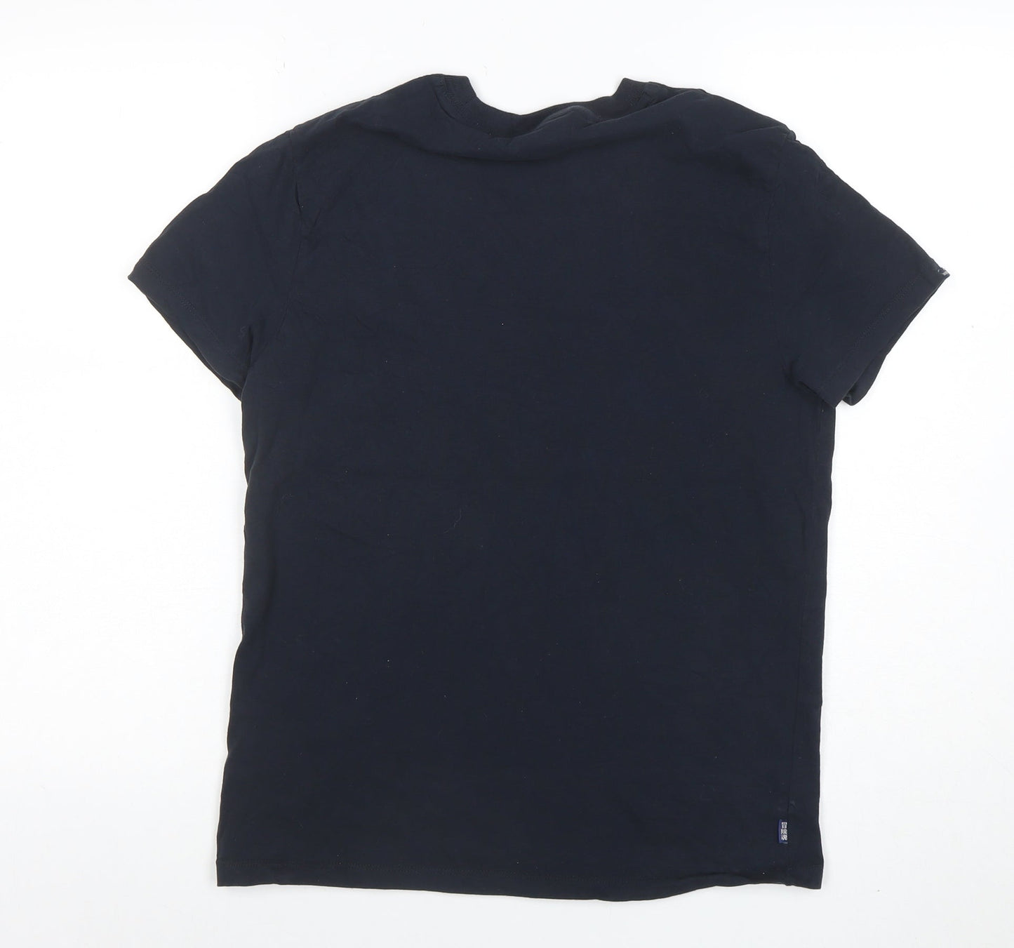 Superdry Men's Blue Organic Cotton Crew Neck T-Shirt Size M