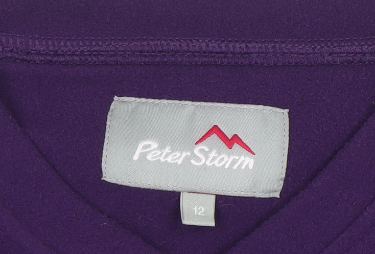 Peter Storm Women's Purple Fleece Pullover Sweatshirt Size 12
