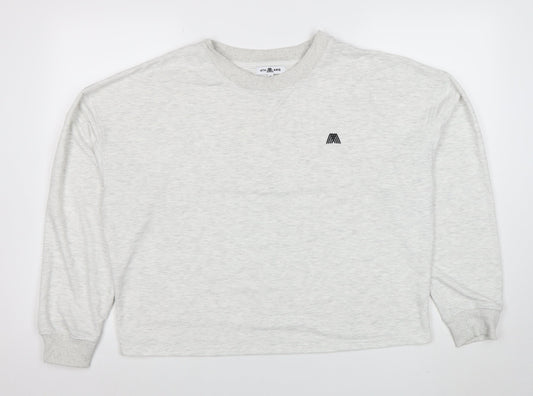 4TH ARQ Womens Grey XL Pullover Sweatshirt Crew Neck Casual