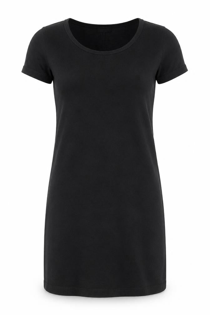 Gap Women Black Short Sleeve T-Shirt Dress Size S