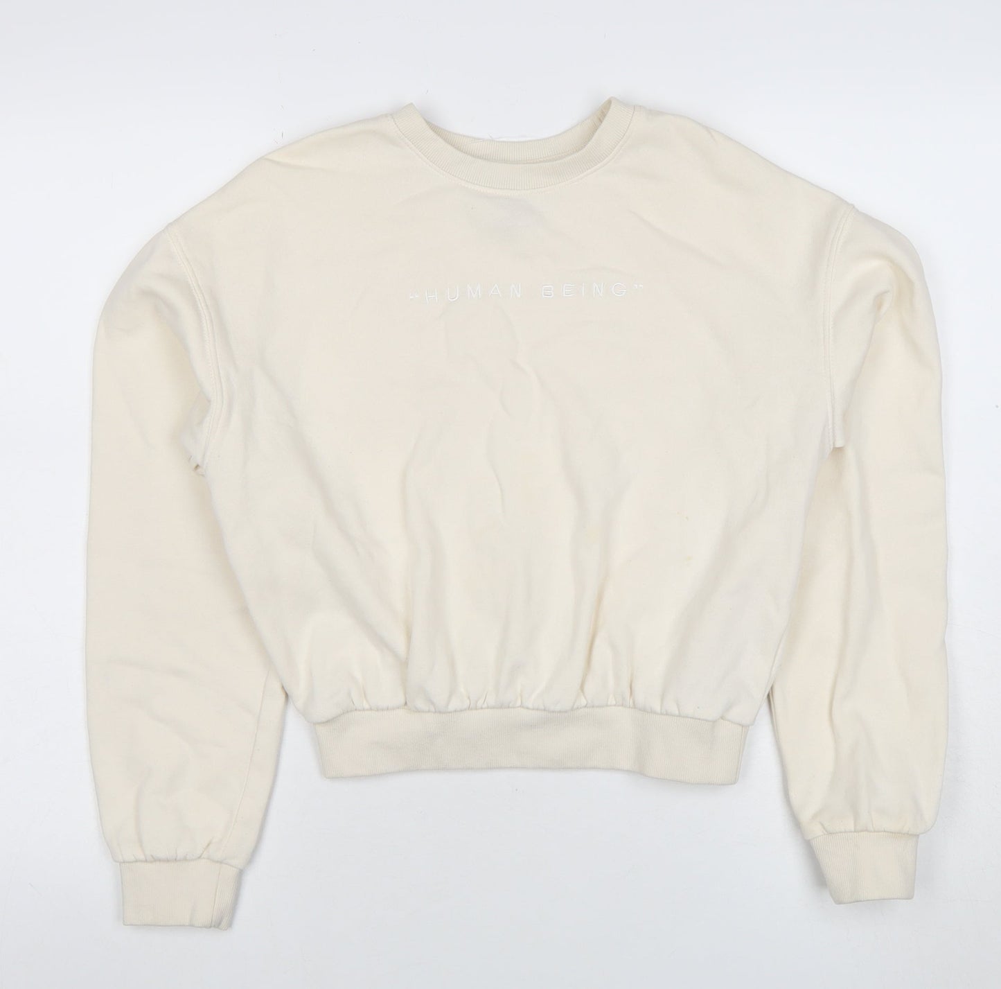 H&M Divided Women’s Beige XS Crew Neck Pullover Sweatshirt