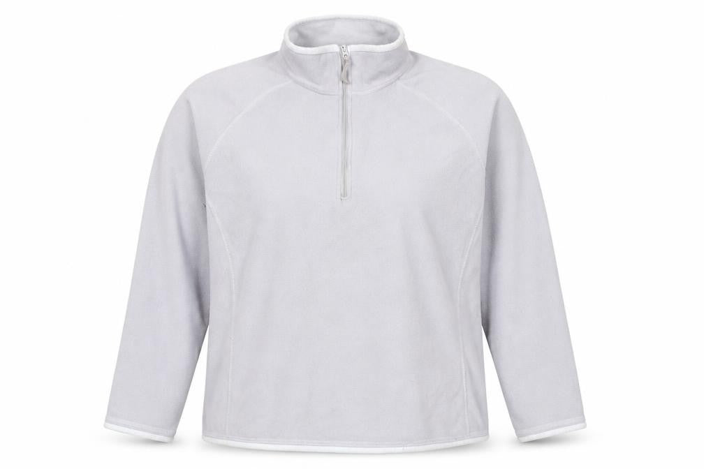 Mountain Warehouse Women White Fleece 1/2 Zip Pullover Sweatshirt Size 14