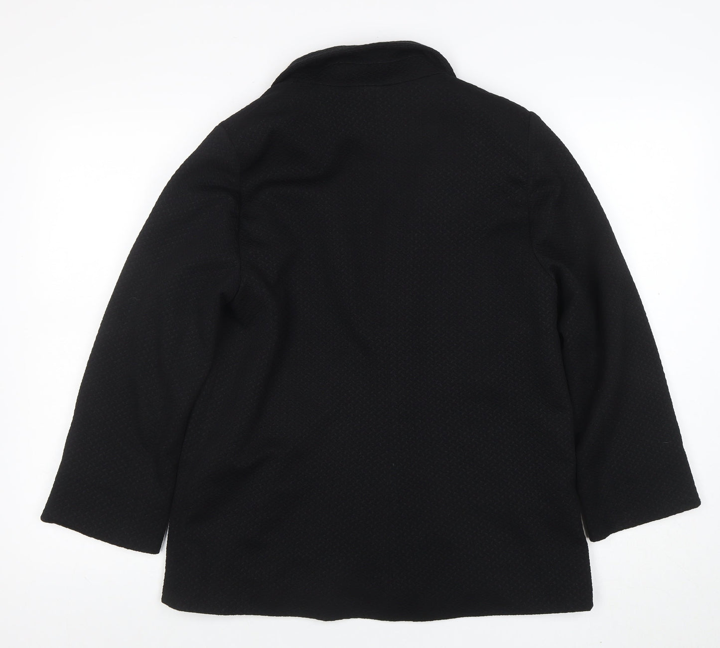 BHS Women Black Blazer Jacket Size 16 Classic Workwear