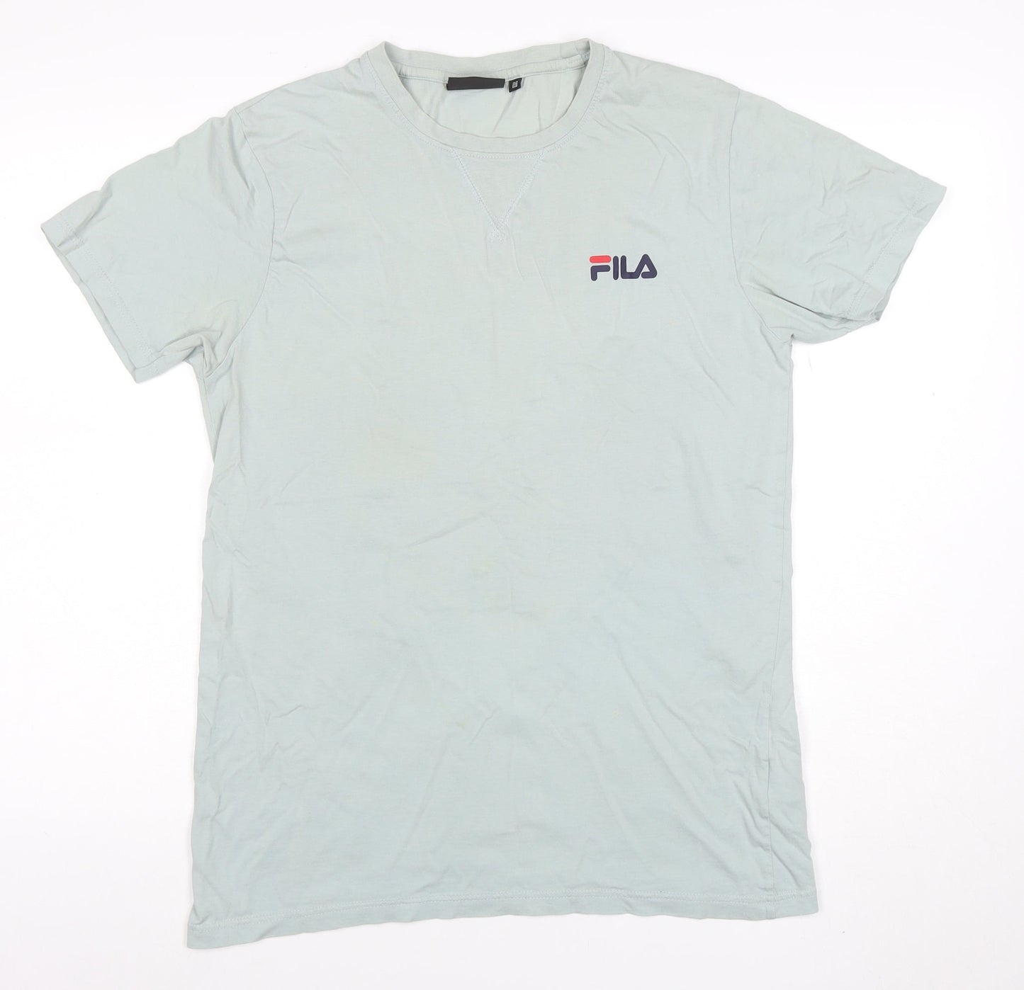 Fila Blackline Men's Green Cotton Crew Neck Short Sleeve T-Shirt M