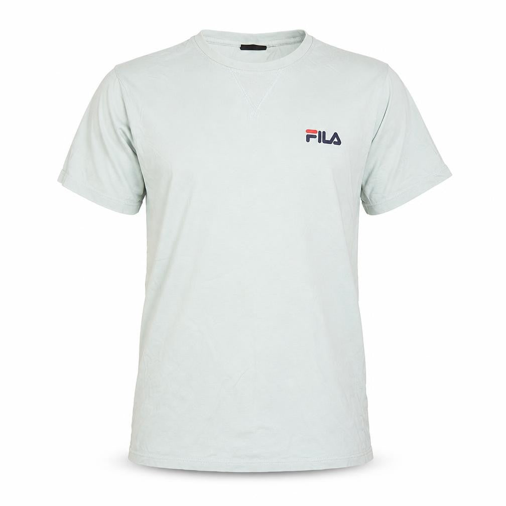 Fila Blackline Men's Green Cotton Crew Neck Short Sleeve T-Shirt M